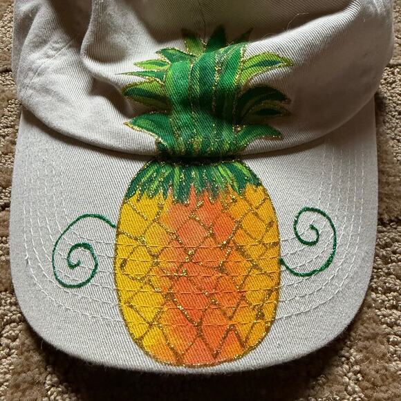 Handmade - Pineapple - Women’s Adjustable Hat - Picture 2 of 4